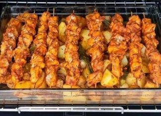 Marinirani pileći šiš ćevap iz rerne