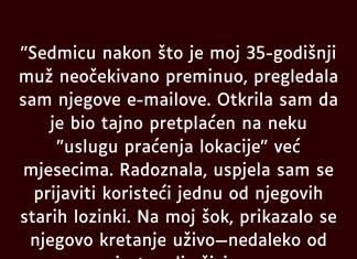 “Sedmicu nakon što je moj 35-godišnji muž neočekivano preminuo…”