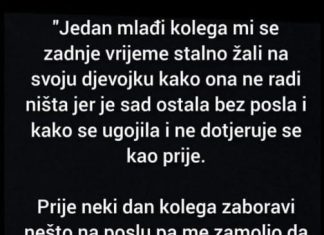 “Jedan mlađi kolega mi se u zadnje vrijeme stalno žali…”