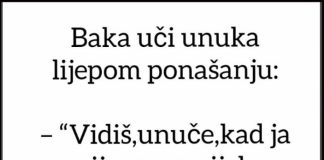 VIC: Baka uči unuka lijepom ponašanju…