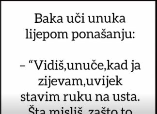 VIC: Baka uči unuka lijepom ponašanju…