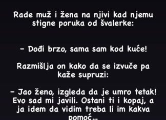VIC DANA……Rade Mujo I Fata Na Njivi Kad Stigne Muji Poruka Od Švalerke…..