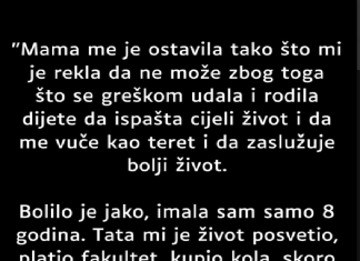 “Majka me je napustila kada sam imao 8 godina i od tada gubio sam se…”