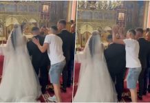 ČITAV BALKAN JE U ŠOKU NAKON SNIMKA SA OVOG VJENČANJA U CRKVI: Gost na najgori mogući način PONIZIO MLADOŽENJU! Kakvo sramno ponašanje