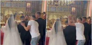 ČITAV BALKAN JE U ŠOKU NAKON SNIMKA SA OVOG VJENČANJA U CRKVI: Gost na najgori mogući način PONIZIO MLADOŽENJU! Kakvo sramno ponašanje