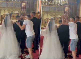 ČITAV BALKAN JE U ŠOKU NAKON SNIMKA SA OVOG VJENČANJA U CRKVI: Gost na najgori mogući način PONIZIO MLADOŽENJU! Kakvo sramno ponašanje