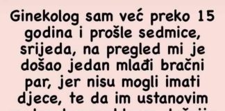 Ginekolog sam više od 15 godina i prošli tjedan kod mene je došao mladi …