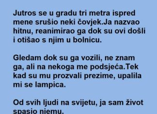 Spasio je Č0VEKA na ulici ali kada je SHVATI0 ko je 0N nije mogao da VERUJE da se ŽIVOT tako poigrao sa njim…