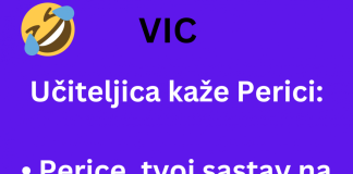 VIC DANA: Učiteljica kaže Perici