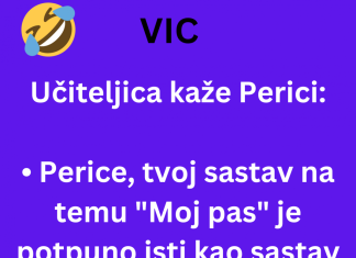 VIC DANA: Učiteljica kaže Perici