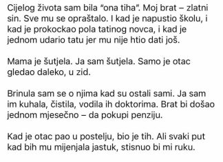 “Kad je otac umro, svi su mislili da će kuća pripasti bratu. A onda je advokat pročitao pismo koje je sve promijenilo.”
