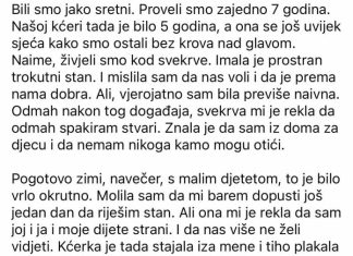 Svekrva nas je izbacila iz stana, a pojavila se nakon 15 godina — da vidi unuku. Moj muž je preminuo u prometnoj nesreći.