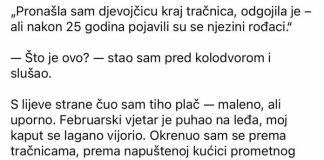 Našao sam djevojčicu uz željezničke tračnice, odgojio ju — i nakon 25 godina javili su se njezini rođaci.