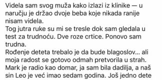 Videla sam muškarca sličnog mom mužu kako izlazi iz klinike sa dvoje beba koje nikada ranije nisam videla…