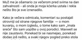 Muž me je ošamario za večerom pred svima na dan zahvalnosti – ali onda je moja kćerka ustala i rekla nešto što je sve iznenadilo.