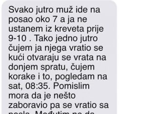 Moram priznati da moj suprug na posao odlazi oko 7 sati ujutro, dok ja inače ne ustajem iz kreveta do 9-10 sati.
