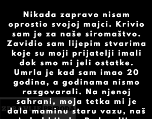 “Nikada zapravo nisam oprostio svojoj majci…”