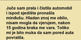 Čistila automobil i ispod sedišta pronašla minđušu ali pravi ŠOK je tek USLEDIO!