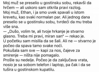 Moj muž se preselio u gostinsku sobu, rekavši da hrčem — ali uskoro sam saznala pravi razlog.