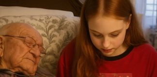 Devojčica je glasno čitala slepom dedi — i pronašla pismo sakriveno 60 godina.