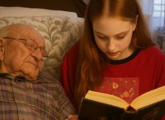 Devojčica je glasno čitala slepom dedi — i pronašla pismo sakriveno 60 godina.