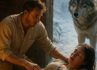 Rađala je sama, usred snježne oluje… i odjednom je izašao vuk. Ali nije napao. Čuvao je stražu