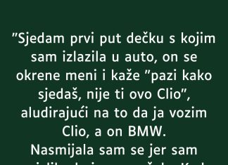 “Sjedam prvi put dečku s kojim sam izlazila u auto…”