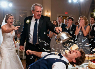 Na venčanju moje starije sestre, moji roditelji su zahtevali da joj dam kuću vrednu 450.000 dolara koju sam izgradio potpuno svojim teško zarađenim novcem. Kada sam odlučno odbio, otac je pobesneo. Zgrabio je metalni stalak za tortu i…