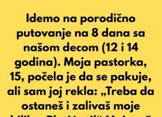 „Isključila sam svoju pastorku sa porodičnog putovanja“