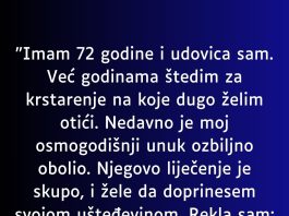 “Imam 72 godine i udovica sam…”