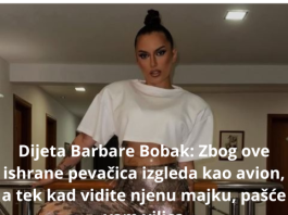 Dijeta Barbare Bobak: Zbog ove ishrane pevačica izgleda kao avion, a tek kad vidite njenu majku, pašće vam vilica