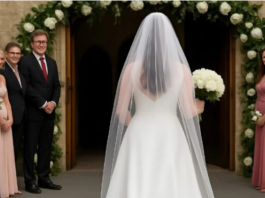 Tokom vjenčanja, mladenkin pas je iznenada zubima uhvatio rub njene haljine i nije joj dozvolio da prođe prolazom.