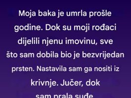 Bakin prsten koji je skrivao mnogo više nego što sam mogla da zamislim