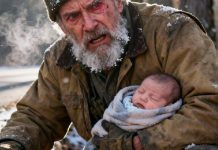 Jednog oštro hladnog novembarskog jutra, vozio sam polako po šljunkovitoj vatrogasnoj stazi, skenirajući liniju drveća kao što sam to radio četrdeset godina. Onda je tihi, ritmični plač probio tišinu—nije bio jelen, nije bio čovek. Skočio sam u jarak, odgurnuo trnje… i zaledio se: nosiljka za bebu, skrivena kao đubre. „Bože… ko ostavlja bebu ovde?!“ Zategnuo sam ćebe oko nje i šapnuo: „Polako. Držim te. Sada si sigurna.“ I u tom trenutku, znao sam da danas ne lovim—borim se za život… i istina iza tog plača tek je počinjala…