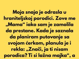 Odbila sam da povedem snaju na porodično putovanje — i ubrzo sam zažalila