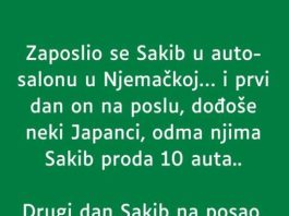 U Njemačkoj je Sakib nedavno postao član jednog auto salona