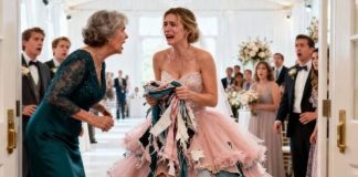 Pred Dvesto bogatih gostiju, pocepali su joj haljinu, optužili je da je uzela ono što nije njeno, i isterali je kao da nije važna — Ali kada je šapnula, „Tata… trebaš mi,“ porodica koja je pokušala da je slomi konačno je otkrila istinu o tome ko ona zaista jeste…