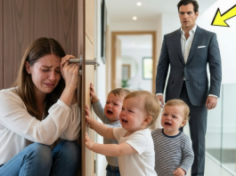 Milijunaš zatekne svoje trojke u suzama kako pokušavaju otvoriti vrata za dadilju koju je maćeha zaključala.