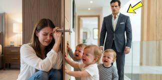 Milijunaš zatekne svoje trojke u suzama kako pokušavaju otvoriti vrata za dadilju koju je maćeha zaključala.