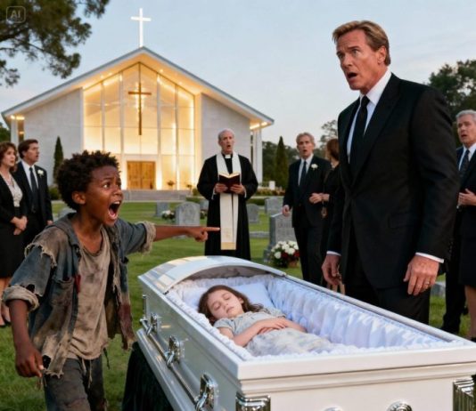 „Ne sahranjujte je!“ – Dječak bez doma zaustavio sahranu i otkrio istinu koja je šokirala milijardera