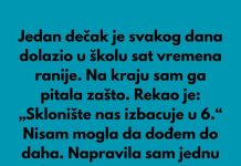 Jedan dečak iz mog razreda dolazio je u školu sat vremena ranije svakog dana, bez obzira na vreme.
