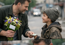 „Zadrži kusur, sine, kupi sebi nešto slatko“, nasmiješio se mladi biznismen dječaku s cvijećem i odjurio na sastanak. A kada je ispred restorana pročitao dječju poruku skrivenu u buketu, POBIJELIO je od užasa… 😲😲😲