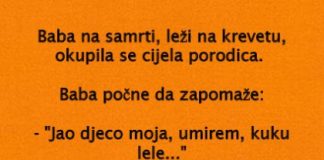 VIC DANA: Baba na samrti