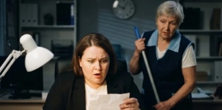 Zakasnila sam na poslu. Čistačica me čudno gledala, a zatim je tiho stavila na moj sto poruku: “Kada kreneš kući – spusti se po požarnoj stepenici!” Poslušala sam je i bila šokirana onim što sam tamo videla… 😲😲😲