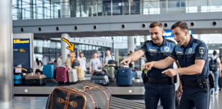 Policijski pas, kada je primijetio ovu torbu na aerodromu, počeo je lajati i gledati graničara, privlačeći njegovu pažnju. Kada su otvorili torbu, bili su šokirani onim što su pronašli… 😲😲