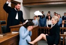 Šutnula me je u sudnici da “dokaže” da nisam trudna — Nije znala da je sudija moj otac