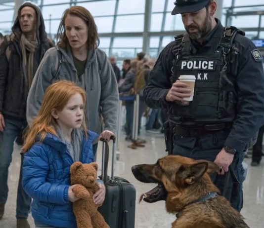 Službeni pas na aerodromu zalajao je na plišanog medu jedne devojčice — ono što je pronašao iznenadilo je sve.