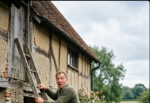 Konj koji je povukao starca sa lestava sekundu pre nego što je munja rascepila krov