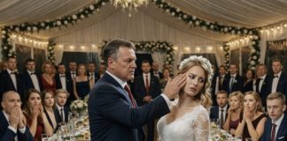 „Seoska otiračica!” — svekar me ošamario pred cijelim vjenčanjem.Dvadeset i devet minuta kasnije mladoženja je ustao i rekao ocu jednu jedinu riječ — zauvijek. Zvuk udarca bio je kratak i sočan, poput pucanja daske na mrazu.