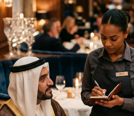 Dostojanstvo koje je utišalo raskoš: konobarica koja je na čistom arapskom spustila bahatog moćnika pred punim restoranom